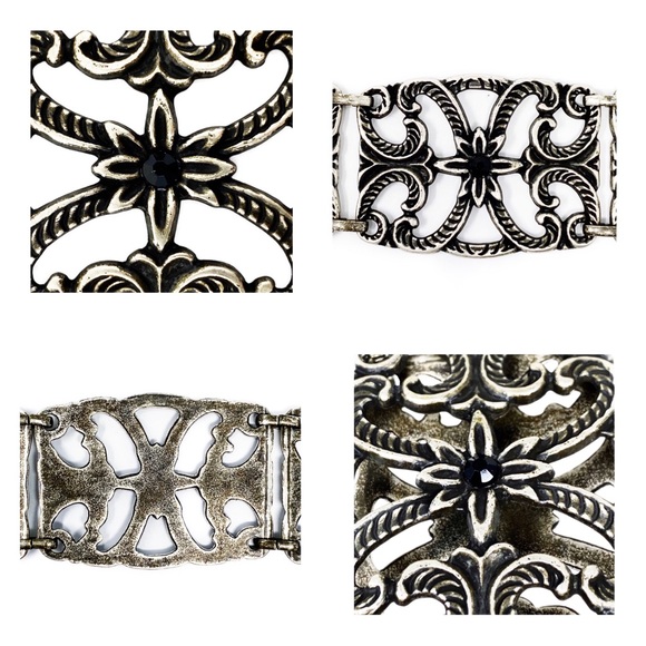 Metal Silver-tone Concho Chain Belt - Picture 5 of 8